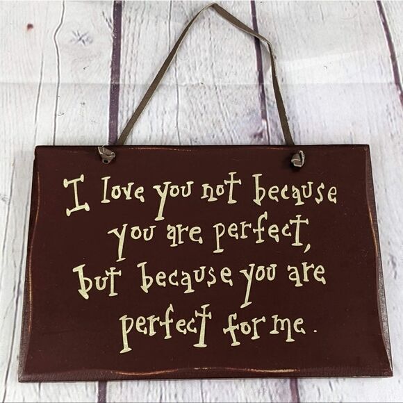 'Perfect For Me' Wood Wall Sign - Picture 2 of 6